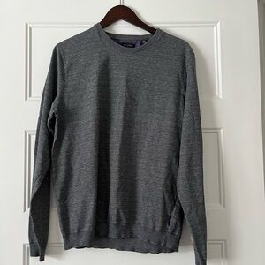 Ted Baker Crew Neck Sweatshirt Mens Size 6 Gray  Long Sleeve Cotton Polyester